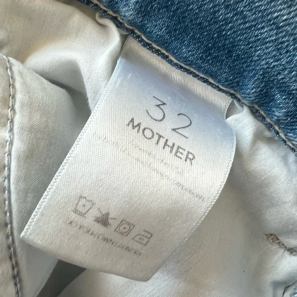 MOTHER The Hustler Ankle Chew Jeans Denim Drinking By the Pool Women’s 32 - Picture 12 of 14